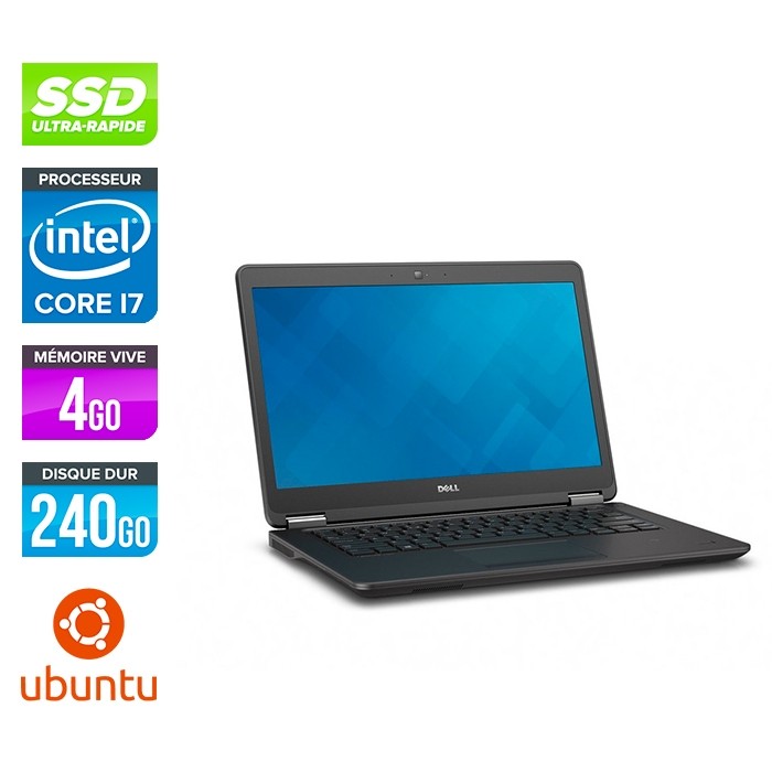 Dell E7450 - Core i7 - 4 Go - 240Go SSD - Linux