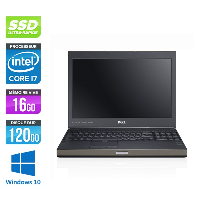 Dell Precision M4700 - i7 - 16Go - 120Go SSD - NVIDIA Quadro K1000M