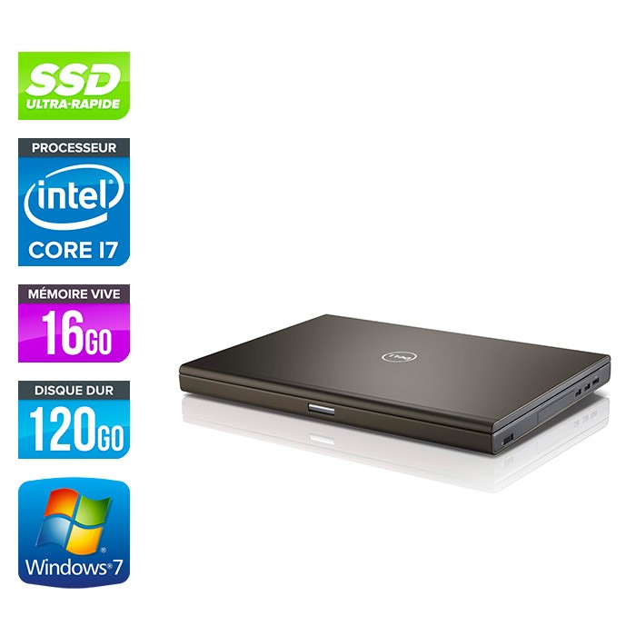 Dell Precision M4800 - i7 - 16Go - 120Go SSD - NVIDIA Quadro K2100M - Windows 7