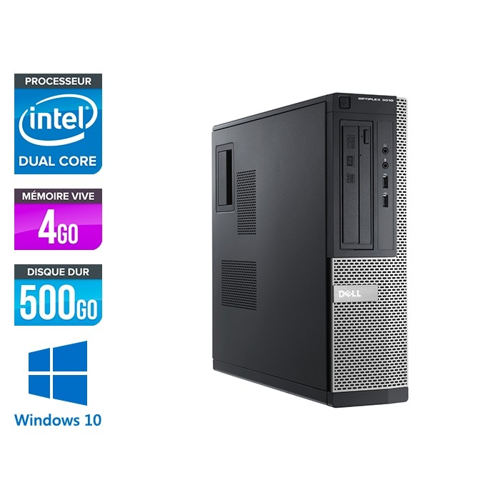 Dell Optiplex 3010 DT - G640 - 4Go - 500Go - Windows 10