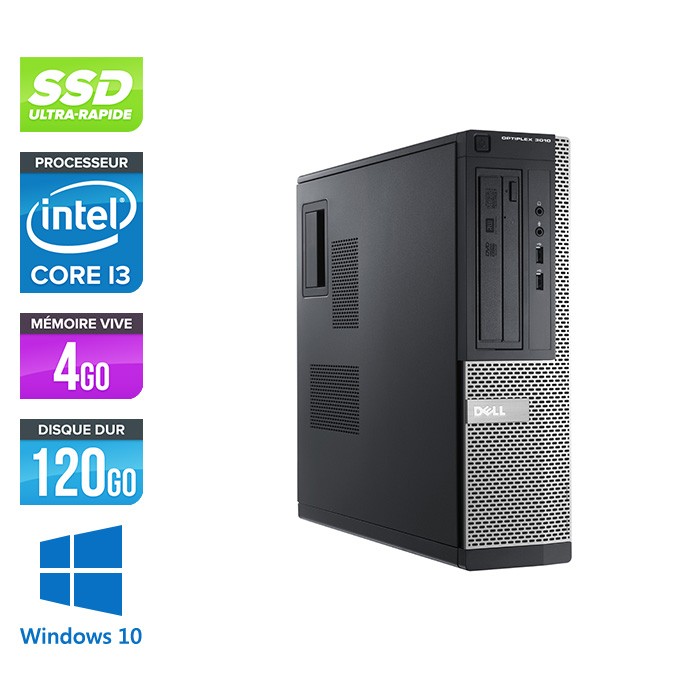 Dell Optiplex 3010 DT - i3 - 4Go - 120Go SSD - Windows 10
