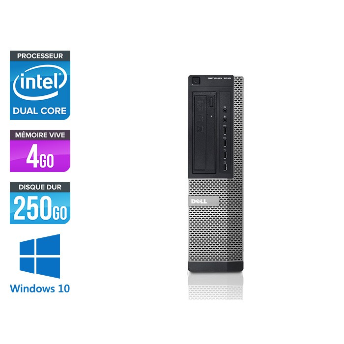 Dell 7010 Desktop - intel G870 - 4 Go -250 Go - Windows 10