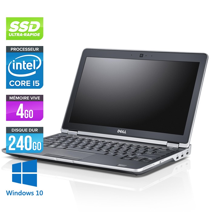 Dell Latitude E6220 - Core i5 - 4Go - 240Go SSD - Webcam - Windows 10