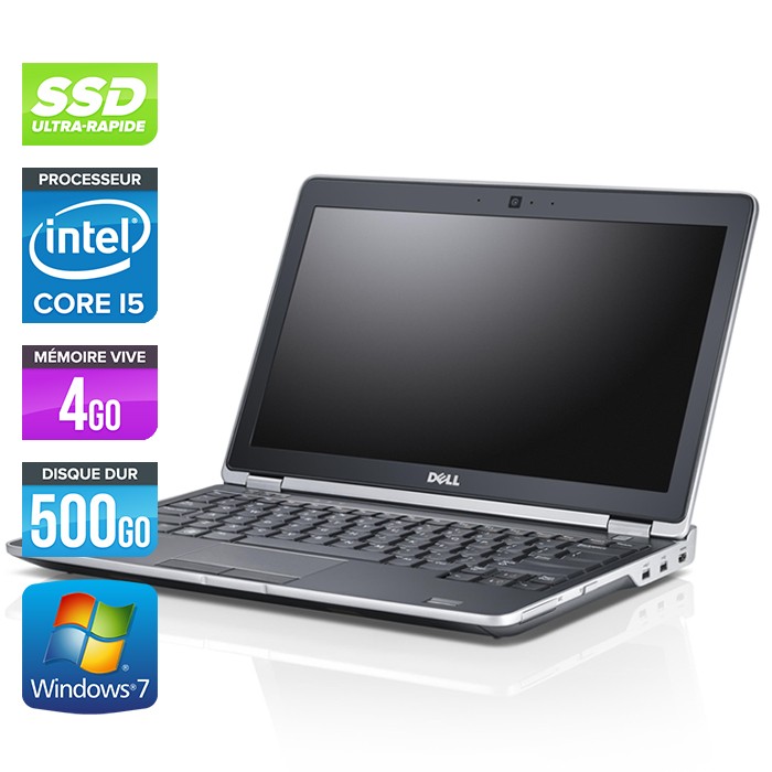 Dell Latitude E6220 - Core i5 - 4Go - 500Go SSD - Webcam