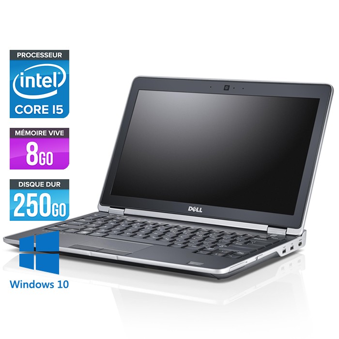 Dell Latitude E6220 - Core i5 - 8Go - 250Go - Webcam - Windows 10