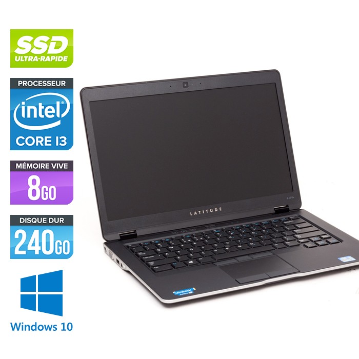 Dell Latitude E6430U - Core i3-3227U - 8Go - 240Go SSD - Windows 10