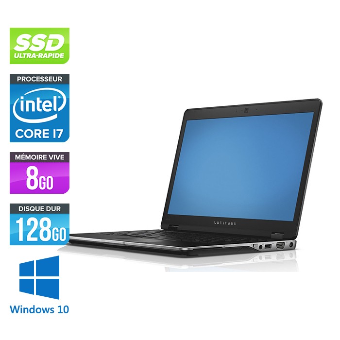Dell Latitude E6430U - Core i7-3687U - 8Go - 128Go SSD - Windows 10