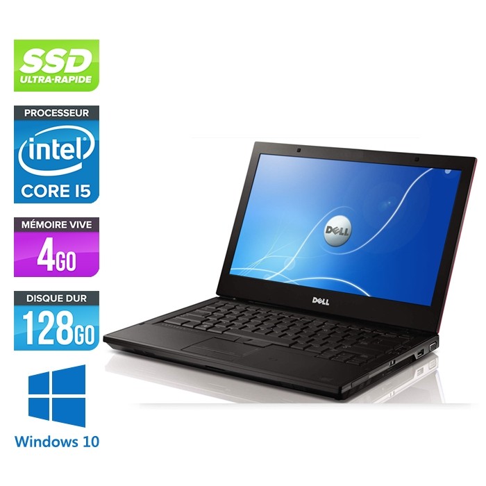 Dell Latitude E4310 - Core i5 520M - 4Go - 128Go SSD - Windows 10