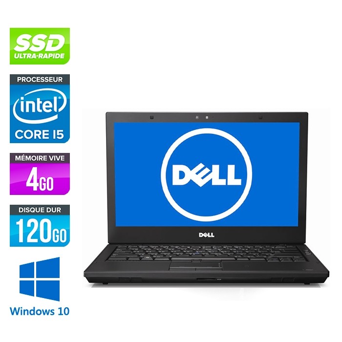 Dell Latitude E4310 - Core i5 520M - 4Go - 120Go SSD - Windows 10