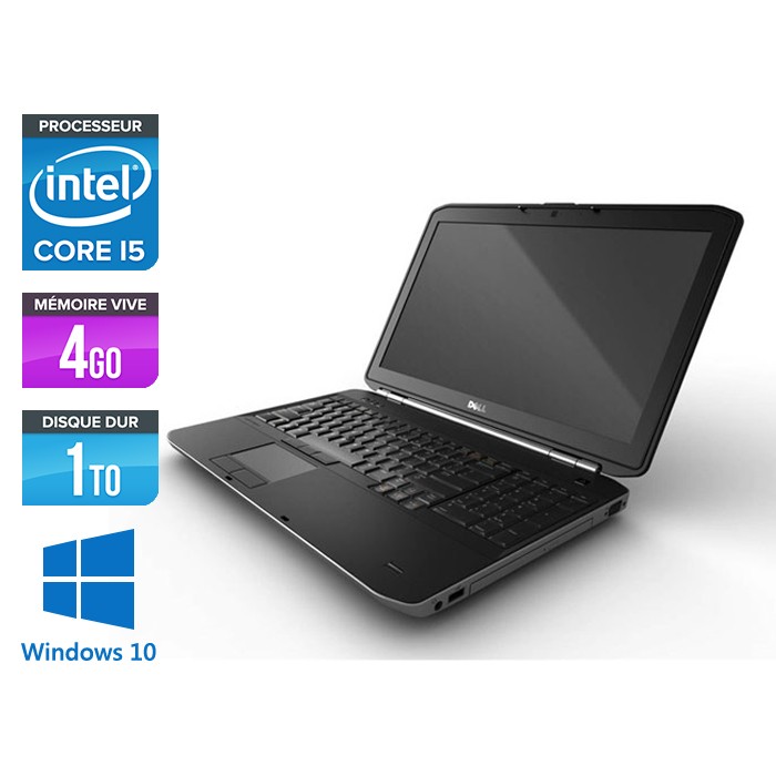 Dell Latitude E5520 - Core i5 - 4 Go - 1 To - Windows 10