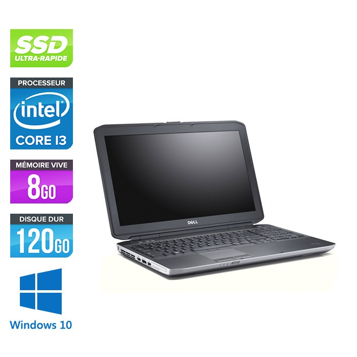 Dell E5530 - i3 - 8Go - 120 Go SSD - 15.6'' - Windows 10 pro