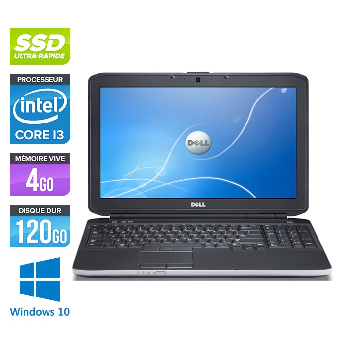 Dell Latitude E5530 - Core i3 - 4Go - 120Go SSD - Windows 10