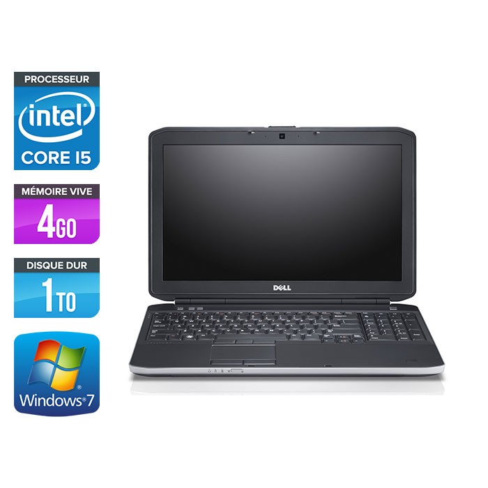 Dell E5530 - i5 3320M -  4Go - 1 To  HDD - 15.6'' - W7