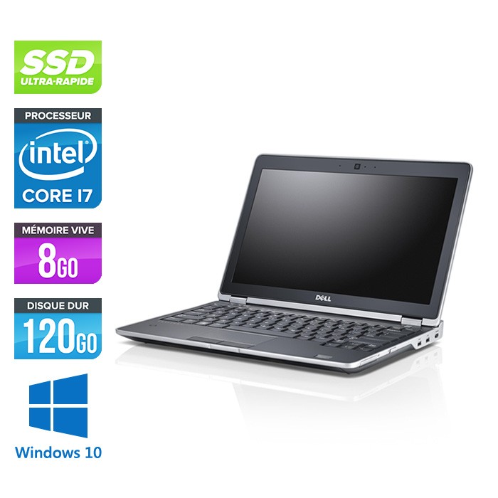 Dell Latitude E6230 - i7 - 8Go - 120Go SSD - Webcam - Windows 10