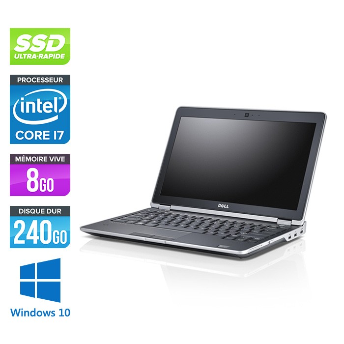 Dell Latitude E6230 - i7 - 8Go - 240Go SSD - Webcam - Windows 10