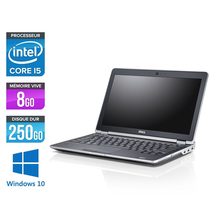 Dell Latitude E6230 - Core i3 - 8 Go - 250 Go HDD - Webcam - Windows 10 Professionnel