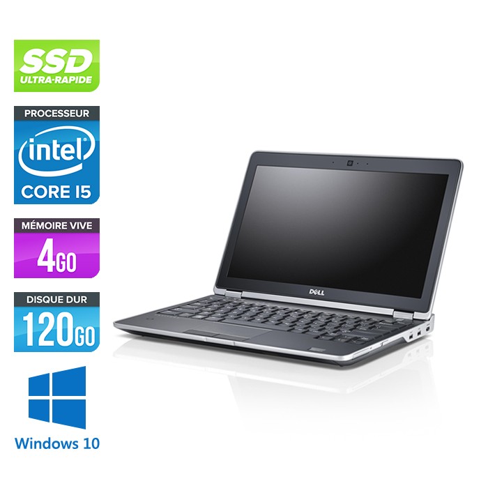 Dell Latitude E6230 - Core i5 - 4 Go - 120 Go SSD - Webcam - Windows 10