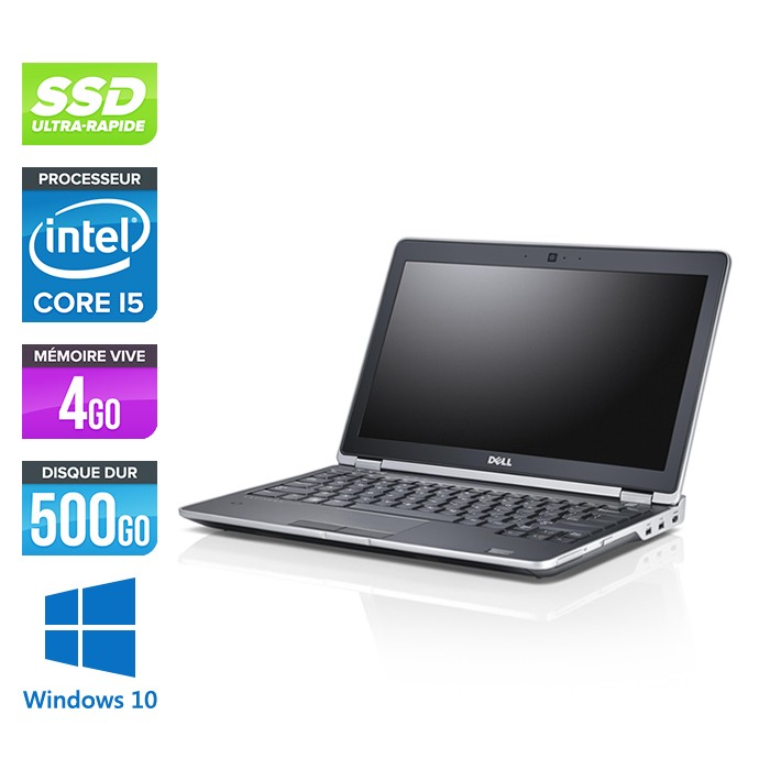 Dell Latitude E6230 - Core i5 - 4 Go - 500 Go SSD - Webcam - Windows 10