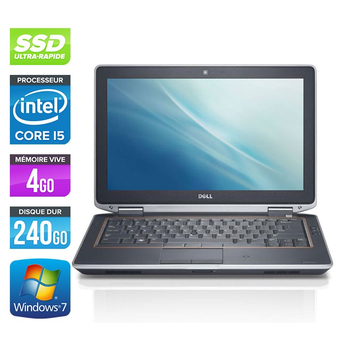 Dell Latitude E6320 - Core i5 - 4Go - 240Go SSD - Webcam