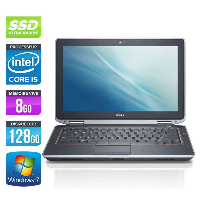 Dell Latitude E6320 - Core i5 - 8Go - 128Go SSD - Webcam