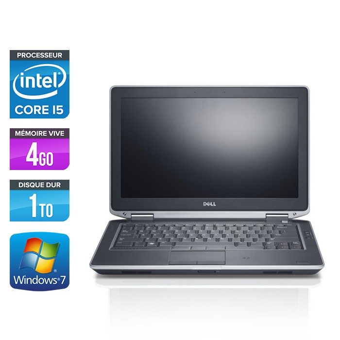 Dell Latitude E6330 - Core i5-3320M - 4Go - 1To HDD- windows 7