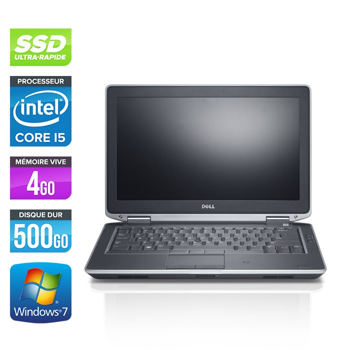 Dell Latitude E6330 - Core i5-3320M - 4Go - SSD 500Go - windows 7