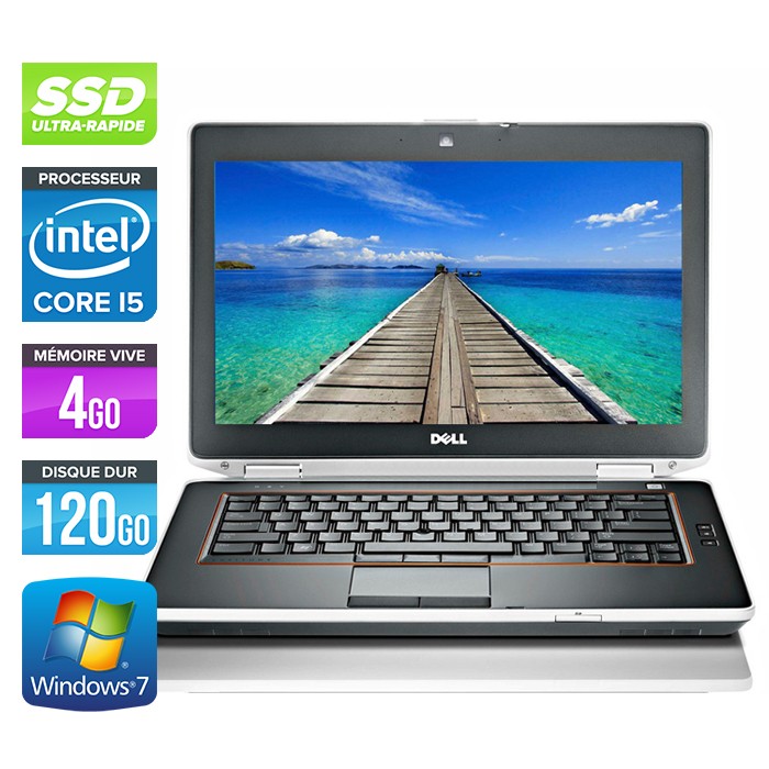 Dell Latitude E6420 - Core i5 - 4Go - 120Go SSD - Webcam