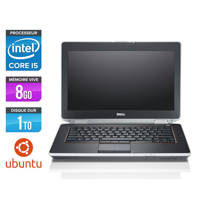 Dell Latitude E6420 - Core i5 - 8 Go - 1 To HDD - Ubuntu - Linux