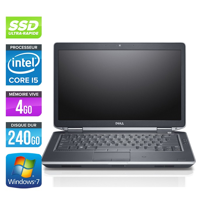 Dell Latitude E6430 - Core i5-3320M - 4Go - 240Go SSD