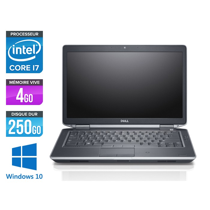 Dell E6430S - Core i7 - 4Go - 250 Go HDD - Windows 10