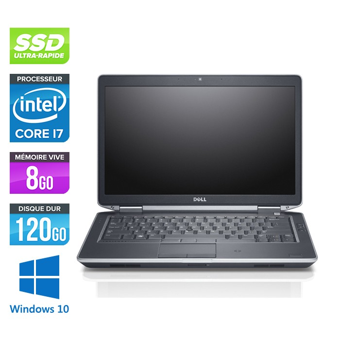  Dell E6430S - Core i7 - 8 Go - 120Go SSD - Windows 10