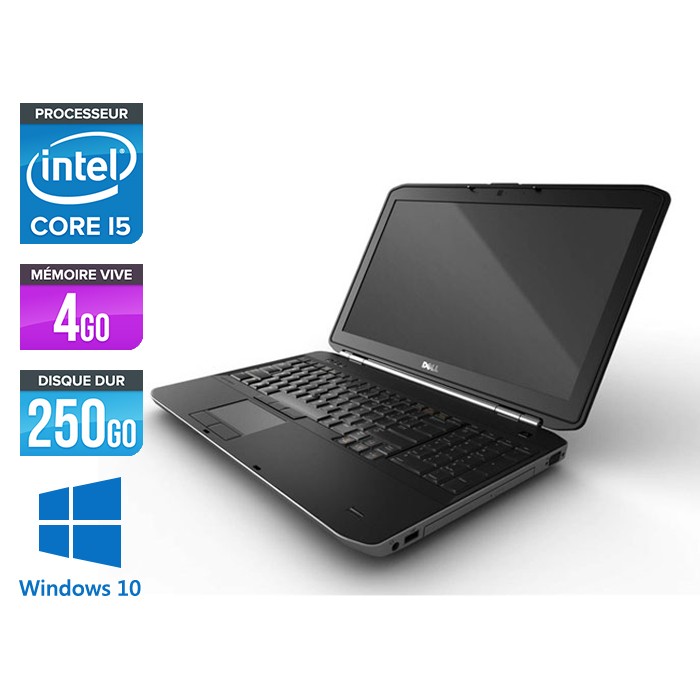 Dell Latitude E5520 - Core i5 - 4 Go - 250 Go - Windows 10