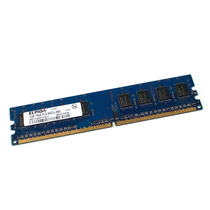 ELPIDA - DIMM - EBE10UE8AFFA-8G-F - 1 Go - PC2-6400U - DDR2