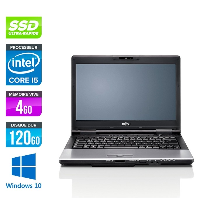 Fujitsu LifeBook S752 - i5 - 4Go - 120Go SSD - WINDOWS 10