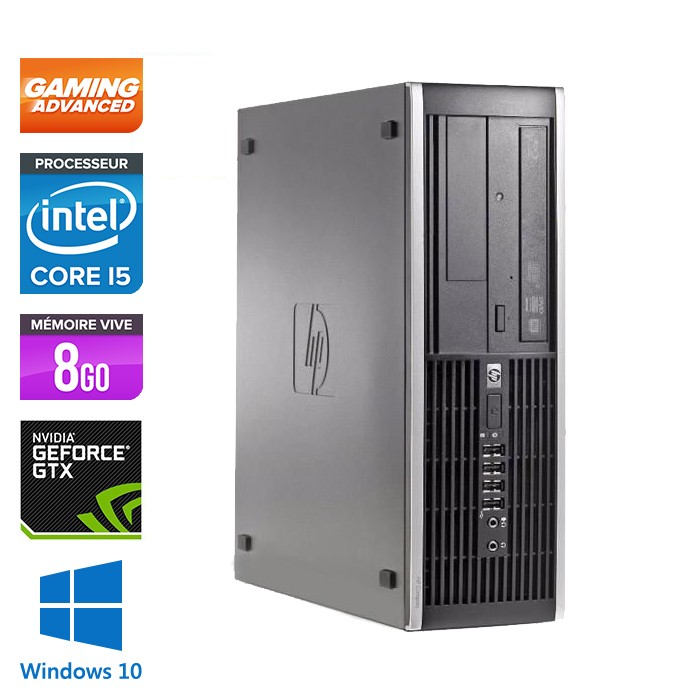 HP 8100 SFF - i5 - 8 Go - Nvidia GTX 1050 - 500 Go - Windows 10