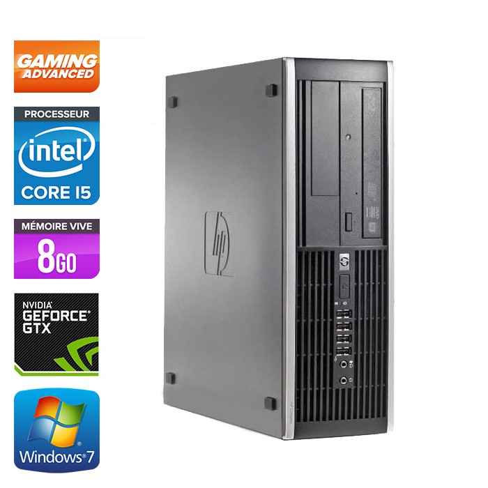 HP 8100 SFF - i5 - 8 Go - Nvidia GTX 1050 - 500 Go - Windows 7