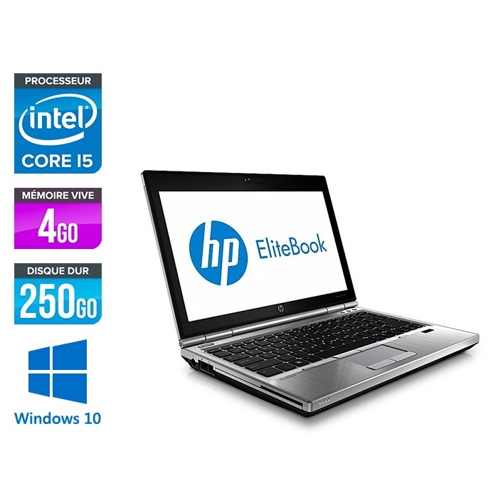 HP EliteBook 2570P - Core i5 - 4Go - 250Go - Windows 10