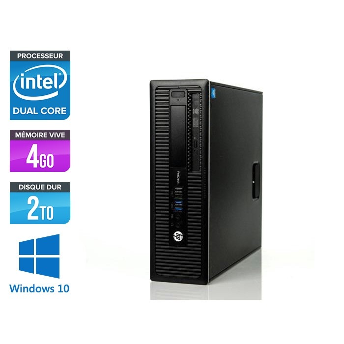 HP 600 G1 SFF - G3220 - 4Go - 2To HDD -W10