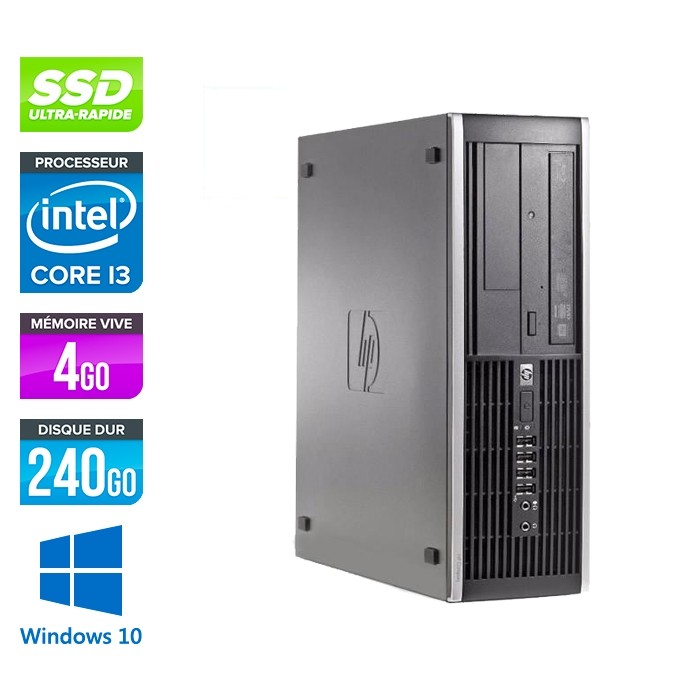 HP 6300 Pro SFF - i3 - 4Go - 240Go SSD - Windows 10