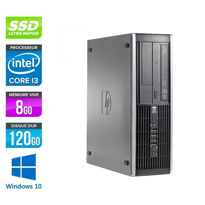 HP 6300 Pro SFF - i3 - 8Go - 120Go SSD - Windows 10