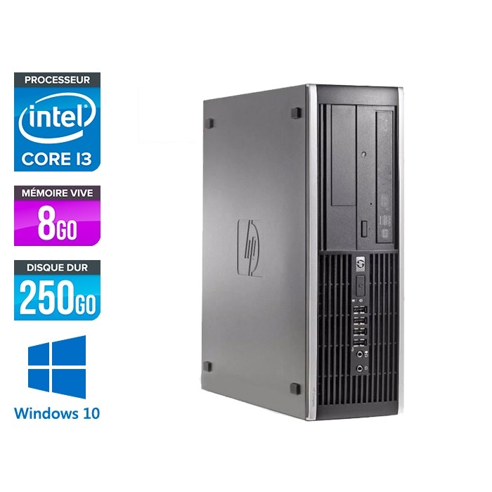 HP 6300 Pro SFF - i3 - 8Go- 250 Go HDD - Windows 10 Famille