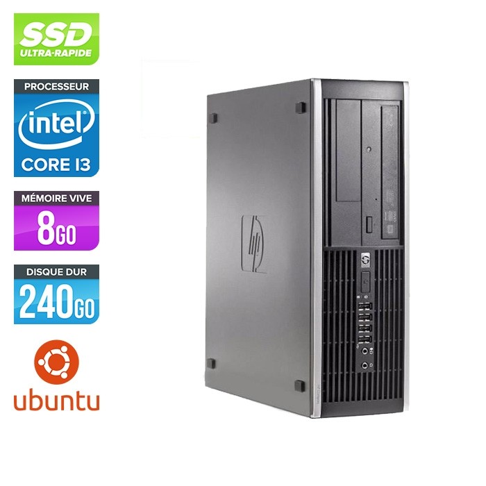 HP 6300 Pro SFF - i3 - 8Go - 240Go SSD - Ubuntu / Linux