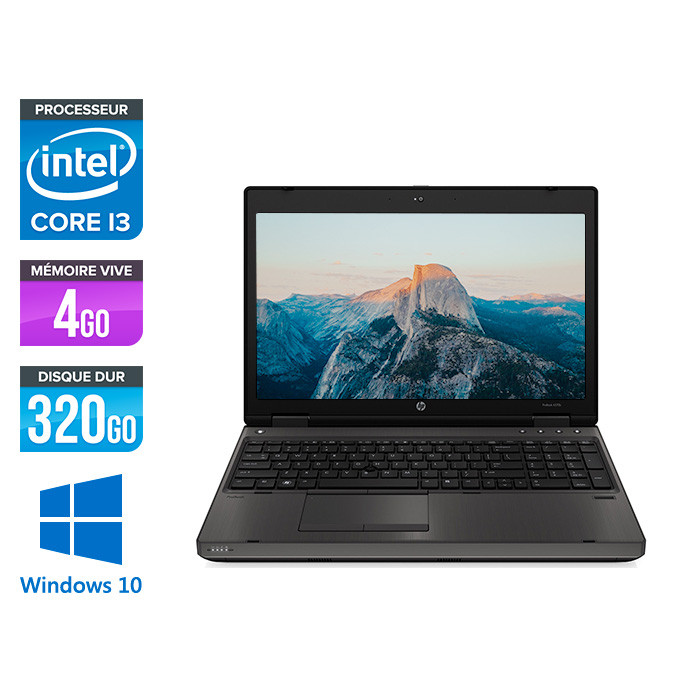Ordinateur portable - HP ProBook 6570B - i3-3110M - 4Go - 320 Go HDD - 15.6'' - Windows 10