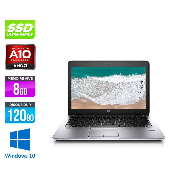HP Elitebook 725 G2 - i5 - 8Go - SSD 120Go - 12.5'' - Windows 10