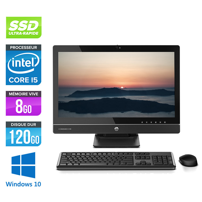 PC Tout-en-un HP ProOne 800 G1 AiO - i5 - 8Go - 120Go SSD - Windows 10