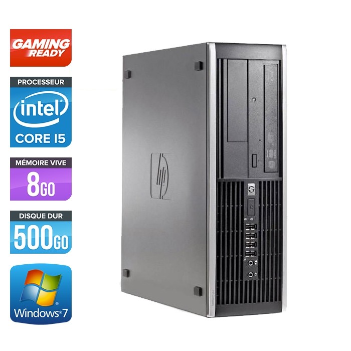 Hp 8200 SFF - Gaming - i5 - 8Go - 500Go HDD - GT 1030 - Windows 7 PRO