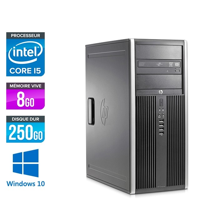 HP Elite 8200 Tour - i5 - 8Go RAM - 250Go - Windows 10