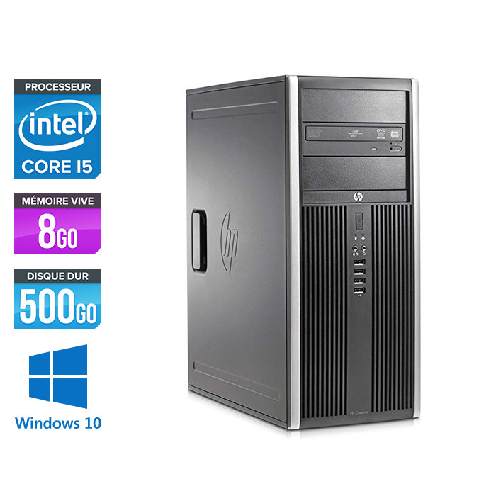 HP Elite 8200 Tour - i5 - 8Go RAM - 500Go - Windows 10