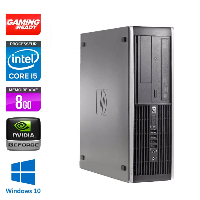 Pc bureau gamer reconditionné - HP Elite 8300 SFF - i5 - 8Go - SSD 240 Go - W10
