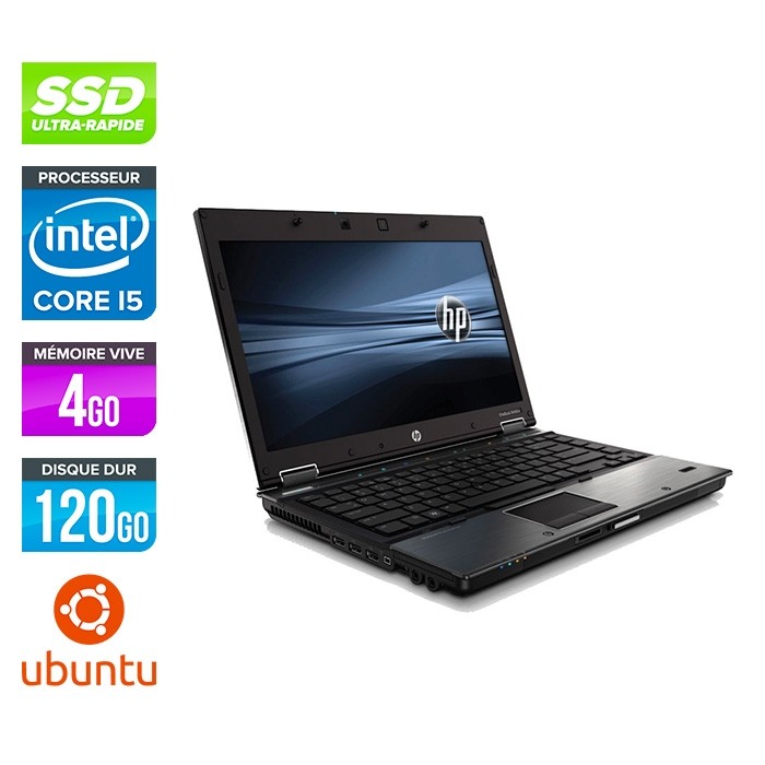 HP 8440P - i5 - 4Go - 120 Go SSD - 14'' - Linux